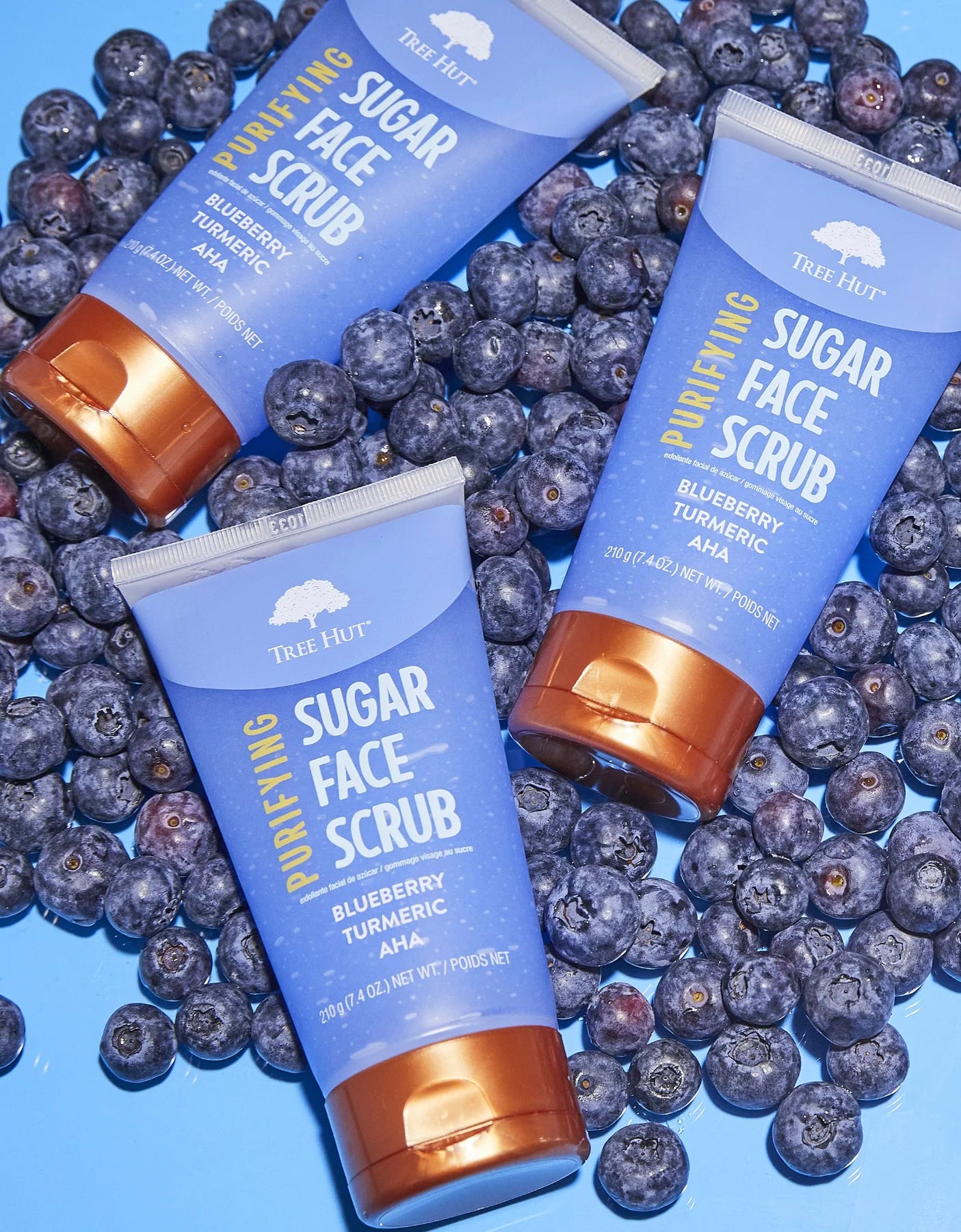 Tree Hut - Sugar Face Scrub - Purifying Blueberry & Turmeric